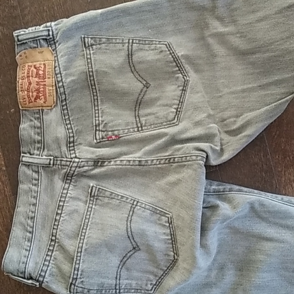 Levi's Gray Washed Jeans Button Down - Picture 3 of 5